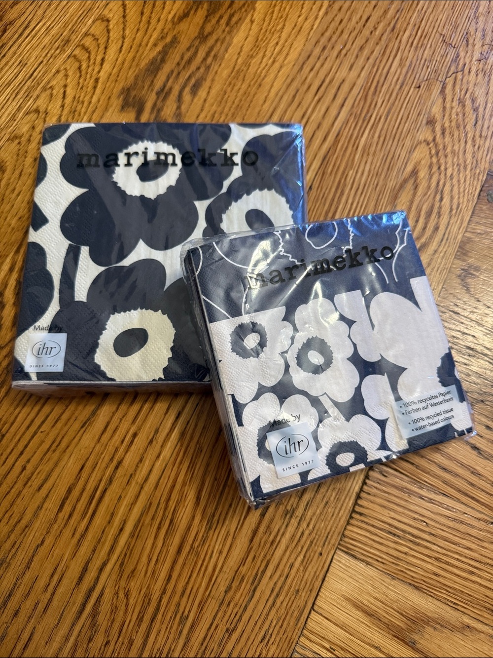 Marimekko Blue & White Unikko Floral Napkin Pack